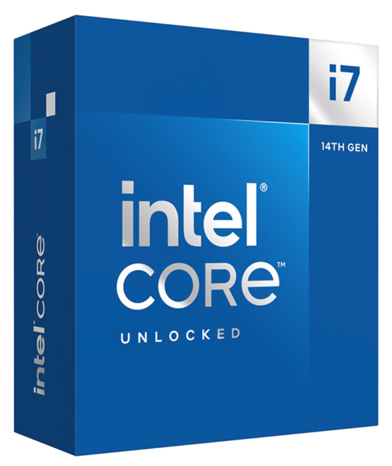 Intel Core i7-14700K, Raptor Lake R, LGA1700, max. 5,6GHz, 8P+12E/28T, 33MB, 125W TDP, UHD 770, BOX BX8071514700K