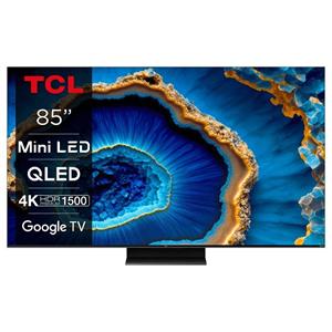 TCL 85C805 Google TV QLED, 215cm/4K UHD/4600 PPI/144Hz/HDR10+/Dolby Atmos/Mini LED/DVB-T/T2/C/S/S2/VESA