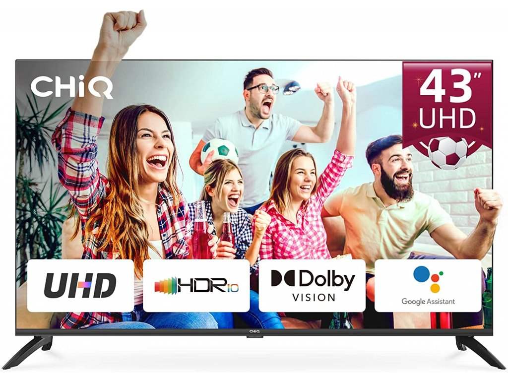 Chiq U43G7LX TV 43'', UHD, smart, Android, Dolby Vision, Frameless