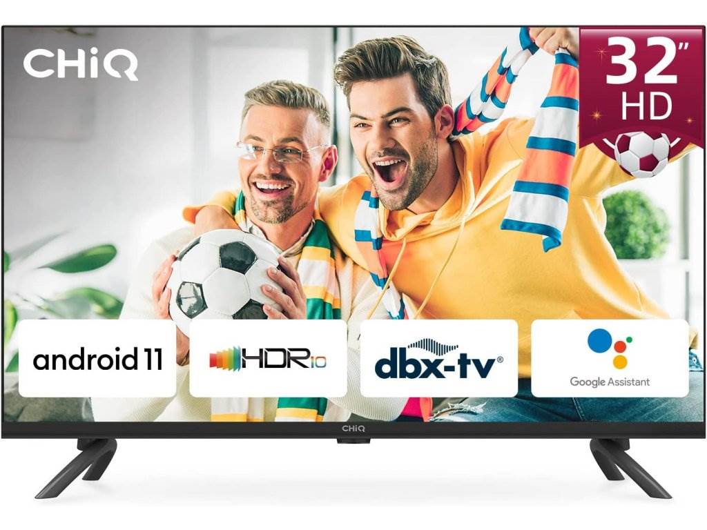 Chiq L32G7L TV 32'', HD, smart, Android 11, dbx-tv, Dolby Audio, Frameless