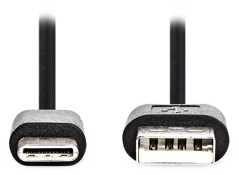 Nedis kabel USB 2.0, zástrčka USB-C - zástrčka USB-A, černý, 3m CCGL60600BK30