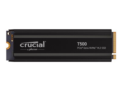 Crucial T500 2TB, PCIe Gen4 M.2 2280SS SSD heatsink CT2000T500SSD5