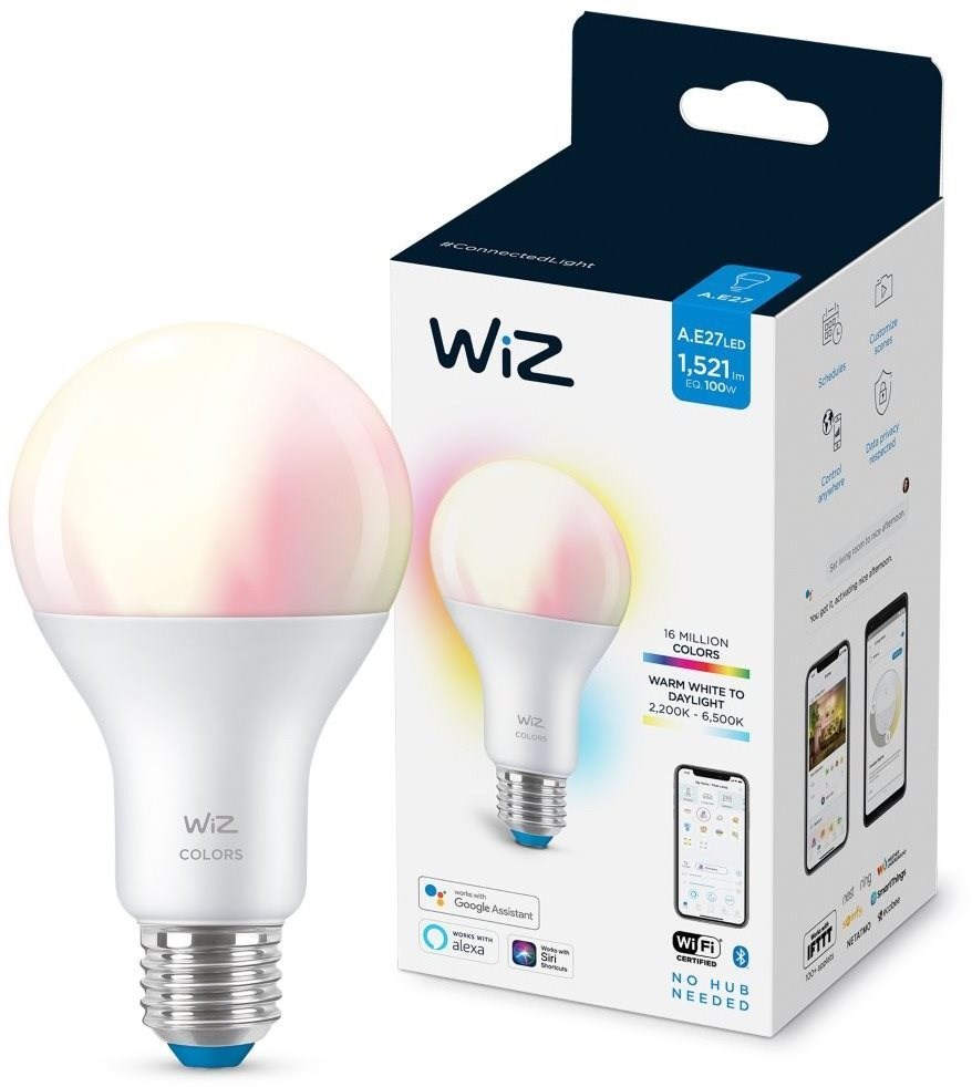 Philips WiZ Wi-Fi BLE 100W A67 E27 - stmívatelná, nastavitelná teplota barev, barevná 929002449722