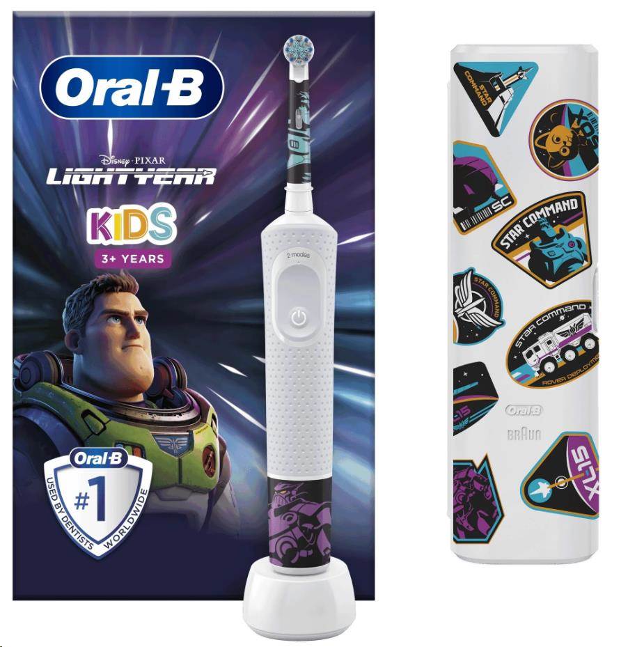 Braun Oral-B Vitality D100 Kids Lightyear elektrický zubní kartáček, oscilační, 2 režimy, časovač 4210201434610