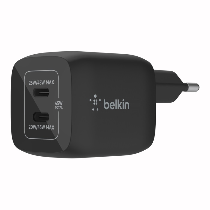 Belkin nabíječka 45W 2x USB-C, černá WCH011VFBK