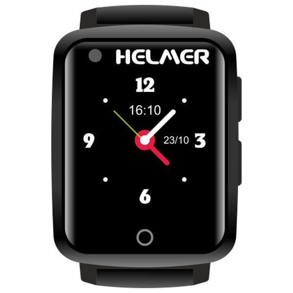 Helmer seniorské hodinky LK 716 s GPS lokátorem, dot. disp.,snímač tepu,nanoSIM,IP67,4G,Android,iOS HLMLK716