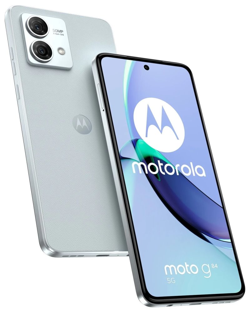 Motorola Moto G84 - Marshmaloow Blue (Vegan Leather) 6,55"/ nano SIM hybridní slot/ 12GB/ 256GB/ 5G/ Android 13 PAYM0005PL