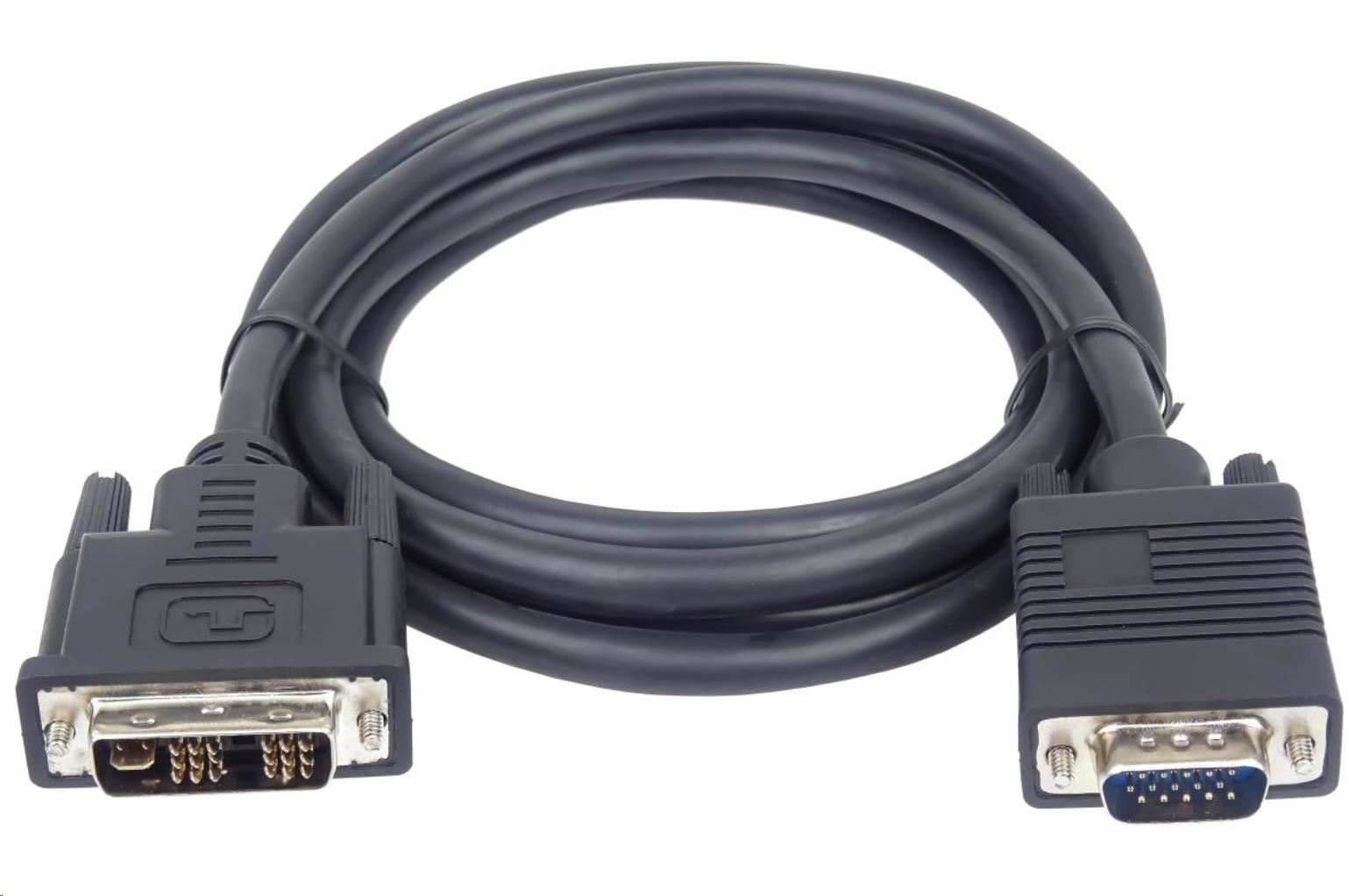 Premiumcord DVI-VGA kabel 3m KPDVI1A3