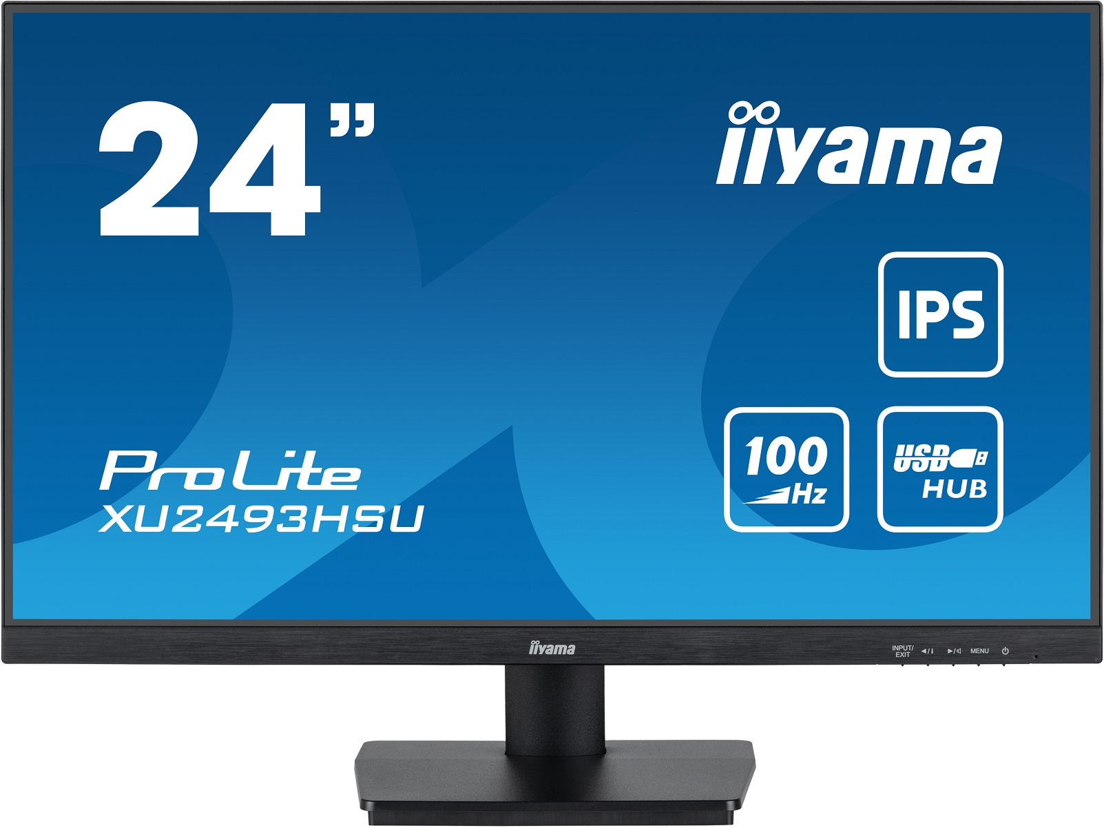 Iiyama 24" XU2493HSU-B6, IPS,FHD,HDMI,DP,USB,repro