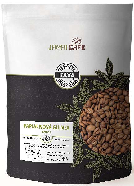 Jamai Café Pražená zrnková káva - Papua Nová Guinea (1000g) PAPUA NOVA GUINEA 1000