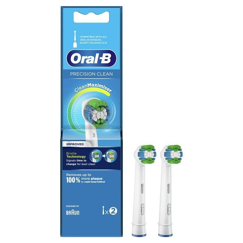 Braun Oral-B Precision Clean náhradní hlavice, 2 kusy, bílé 4210201317029