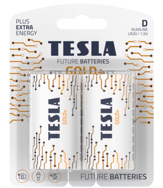 Tesla - baterie D GOLD+, 2 ks, LR20 1099137275