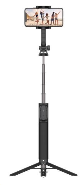 FIXED selfie stick s tripodem Snap XL a bezdrátovou spouští, 1/4 závit, černá FIXSN-XL-BK