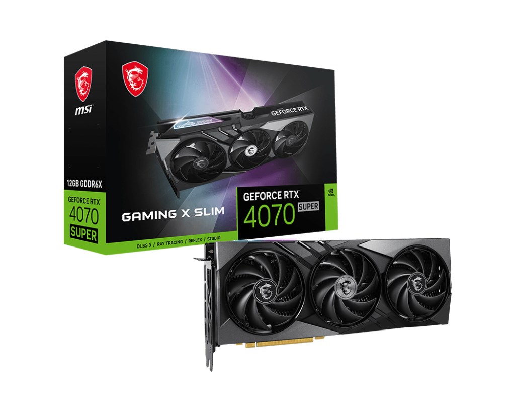 MSI RTX 4070 SUPER 12G GAMING X SLIM, 12GB GDDR6X, PCI-E, 3x DP, HDMI