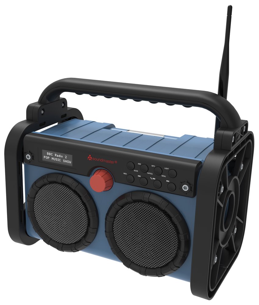 Soundmaster DAB85BL, rádio/ DAB+/ FM/ RDS/ BT/ Hodiny/ Nabíjecí baterie