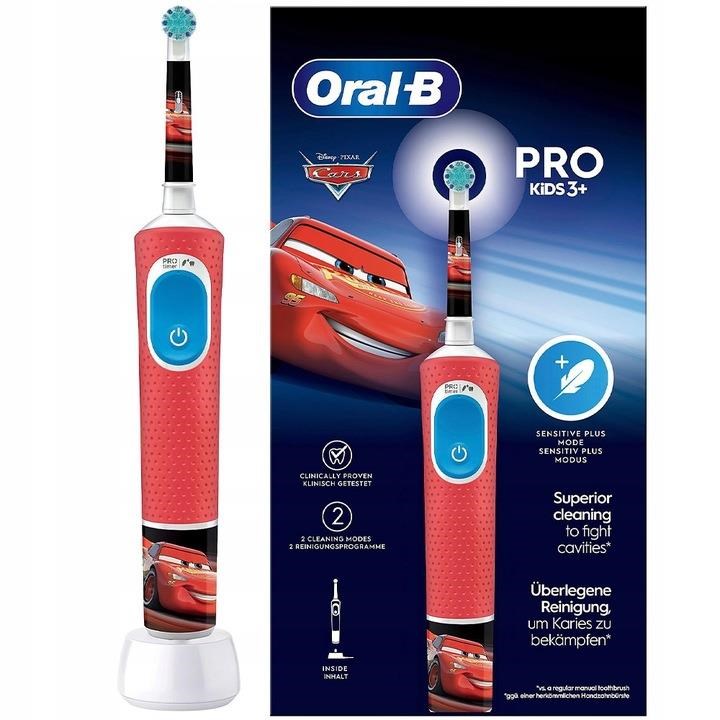 Braun Oral-B Vitality Pro 103 Kids Cars elektrický zubní kartáček, oscilační, 2 režimy, časovač 8006540773031