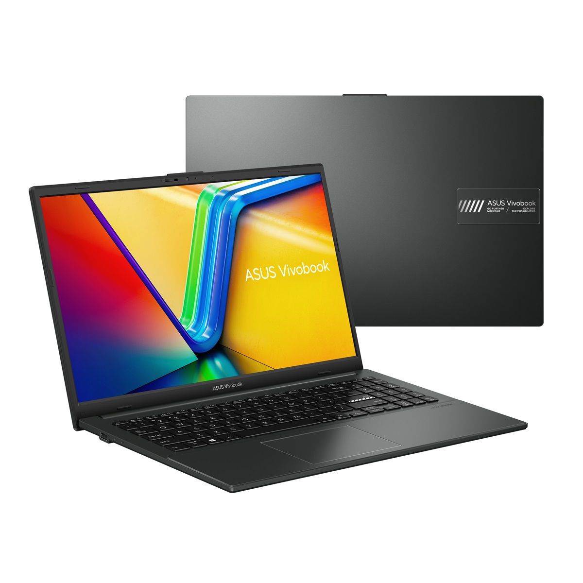 Notebooky - Asus Vivobook Go, Ryzen 3 7320U/ 8GB/ 512GB SSD/ Radeon Graphics/ 15,6"FHD,matný/ W11H/ černý E1504FA-NJ636W