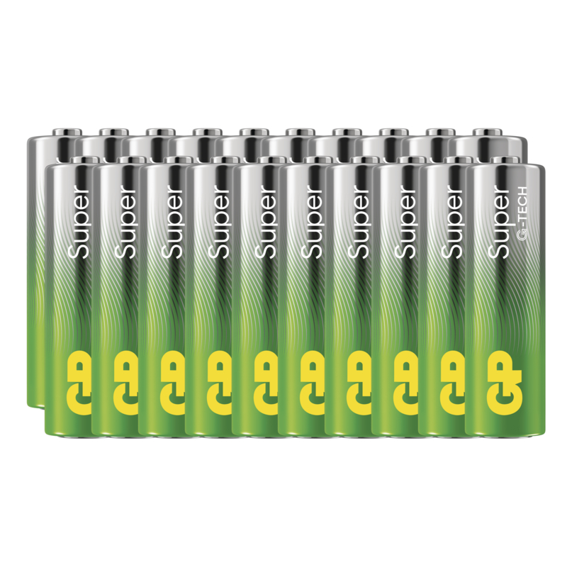 GP Alkalická baterie SUPER AA (LR6)- 20ks 1013222001