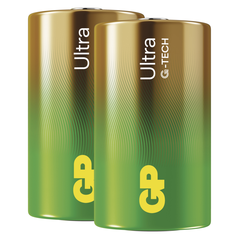 GP Alkalická baterie ULTRA D (LR20) - 2ks 1013422100