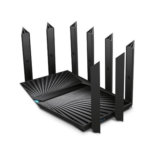 TP-Link AX7800, Tri-Band Wi-Fi 6 Router 574Mbps at 2.4 GHz+4804 Mbps at 5GHz 1+2402Mbps at 5GHz 2 8x Antennas 1.7GHz ARCHER AX95