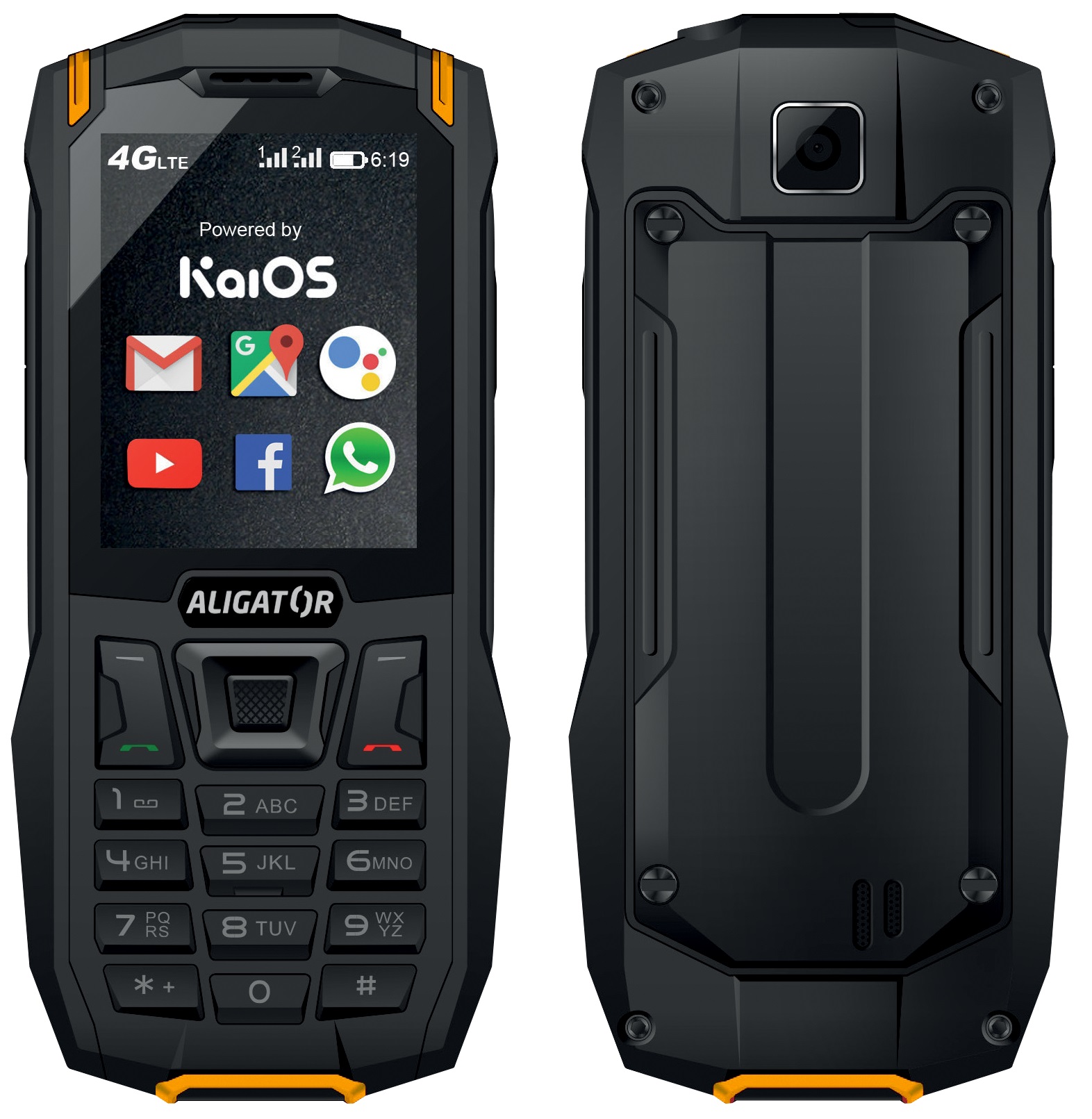 Aligator K50 eXtremo černo-oranžový AK50BO