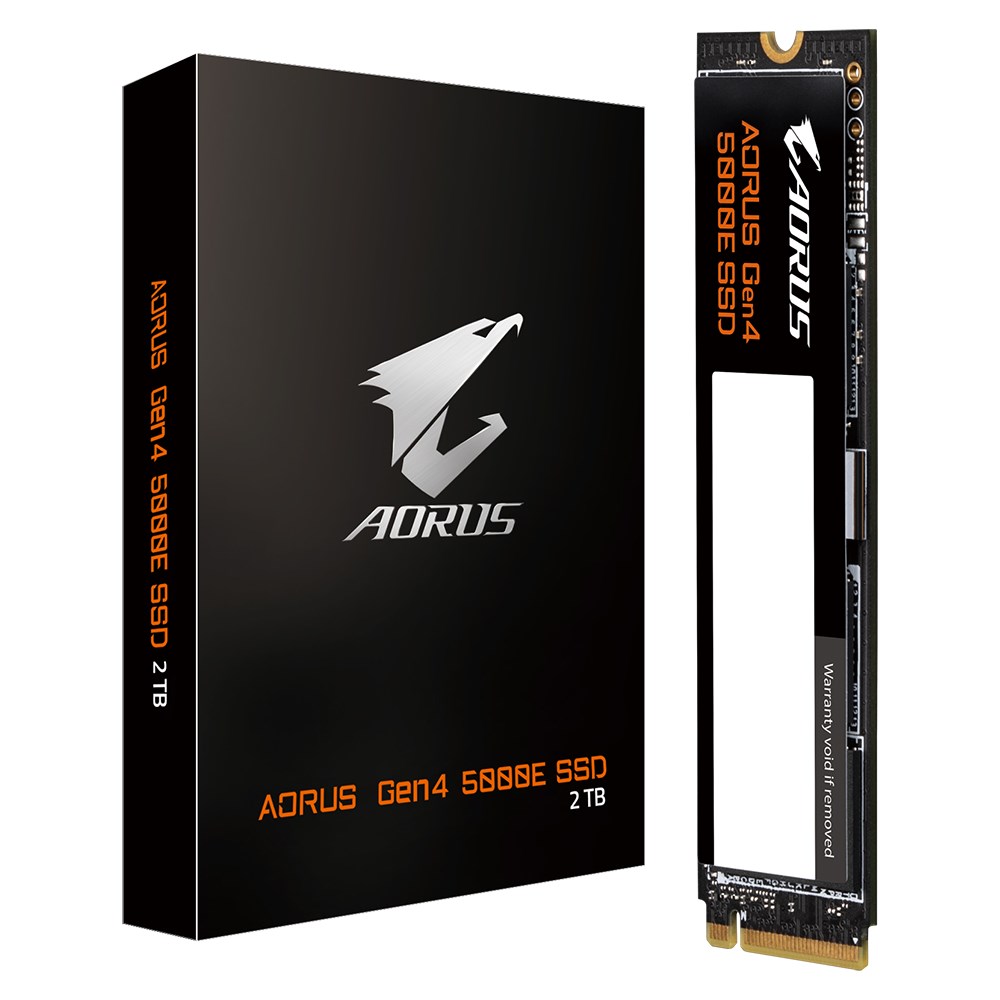 Gigabyte AORUS Gen4 5000E, 1TB/SSD/M.2 NVMe/Černá/5R AG450E1024-G