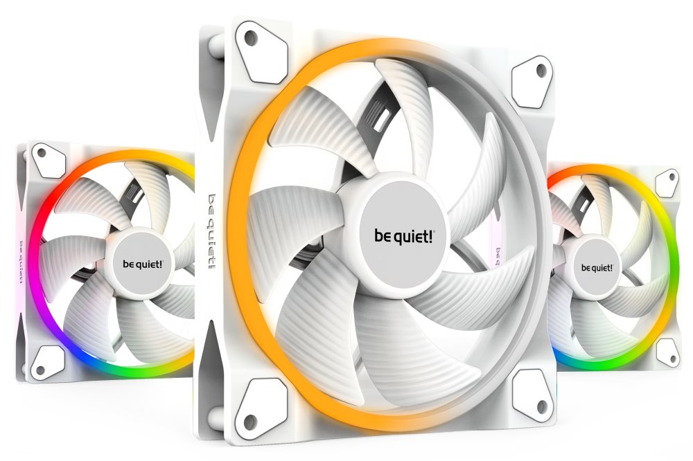 Be quiet! ventilátor Light Wings White, 140mm, PWM, 3-pack, bílý BL102