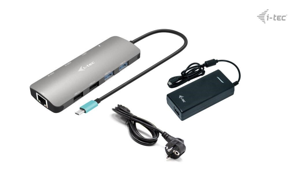 I-Tec USB-C Metal Nano 2x HDMI Docking Station, PD 100W+Charger 112W C31NANOHDM2D112W