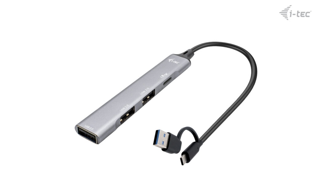 I-Tec USB-A/USB-C Metal HUB 1x USB-C 3.1+3x USB 2.0 CAHUBMETALMINI4