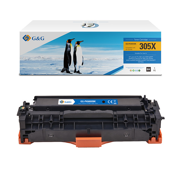 G&G kompatibilní toner s HP CE410X, NT-PH305XBK(CE410X), HP 305X, black, 4000str.