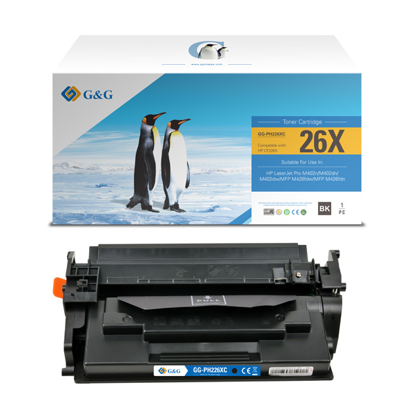 G&G kompatibilní toner s HP CF226X, NT-PH226XC, HP 26X, black, 9000str.