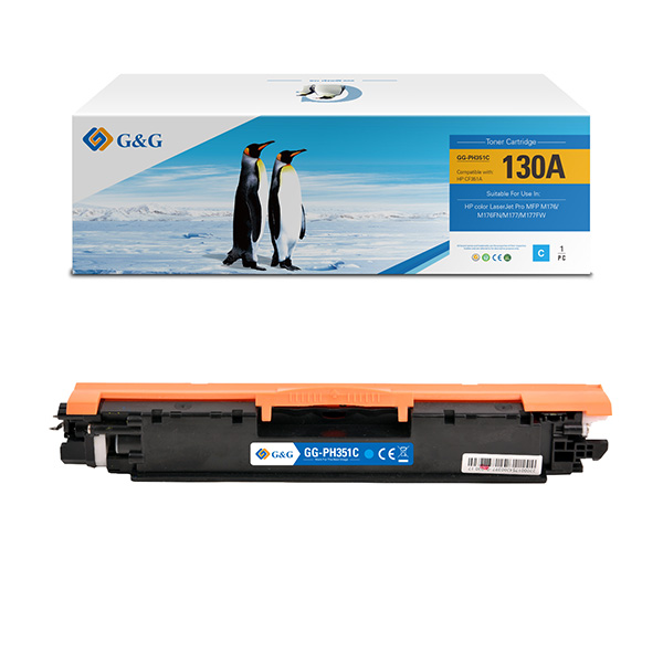 G&G kompatibilní toner s HP CF351A, NT-PH351C, HP 130A, cyan, 1000str.