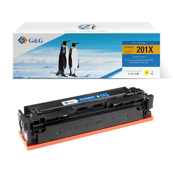 G&G kompatibilní toner s HP CF402X, NT-PH201XY, HP 201X, yellow, 2300str.