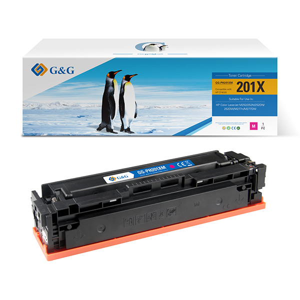 G&G kompatibilní toner s HP CF403X, NT-PH201XM, HP 201X, magenta, 2300str.