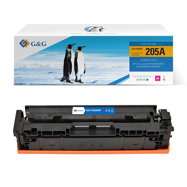 G&G kompatibilní toner s HP CF533A, NT-PH205M, HP 205A, magenta, 900str.