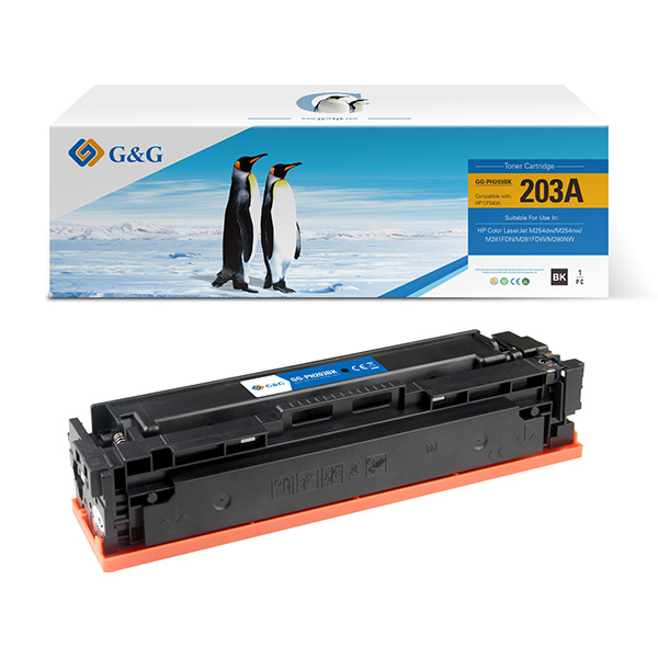 G&G kompatibilní toner s HP CF540A, NT-PH203BK, HP 203A, black, 1400str.