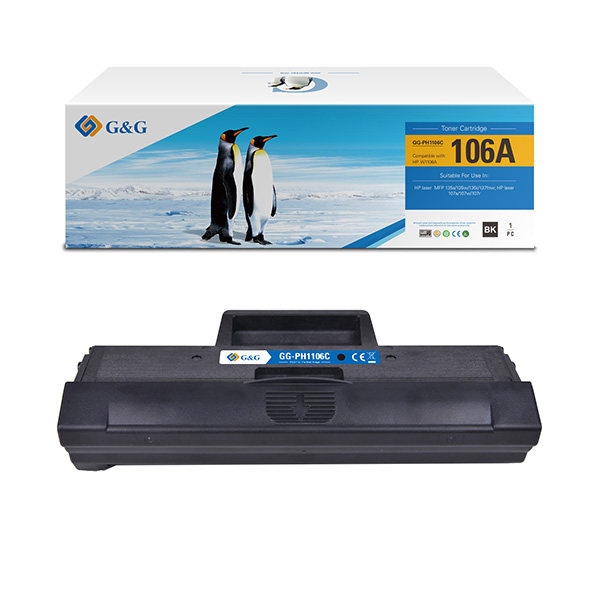 G&G kompatibilní toner s HP W1106A, NT-PH1106, HP 106A, black, 1000str.