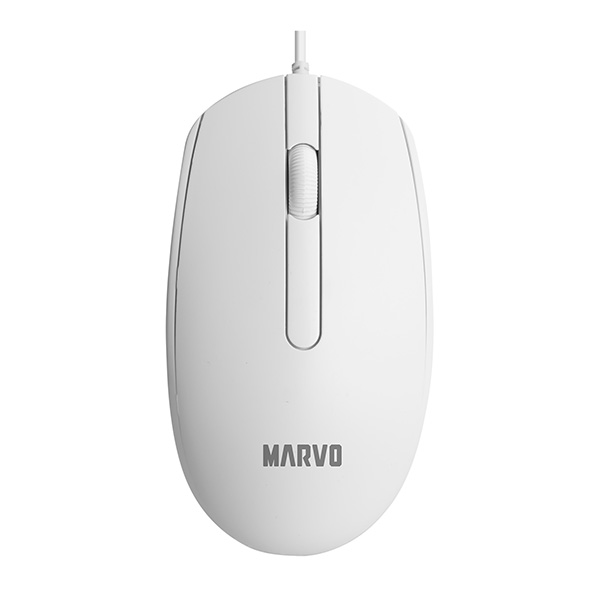 Marvo Myš drátová, MS003, bílá, optika, 1000DPI MS003 WH