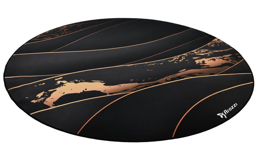 Arozzi Zona Floorpad Black Gold, ochranná podložka na podlahu/ kulatá 121 cm průměr/ černozlatá AZ-ZONA-PAD-BKGD