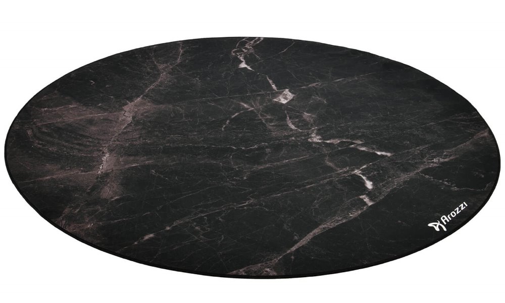 Arozzi Zona Floorpad Black Marble, ochranná podložka na podlahu/ kulatá 121 cm průměr/ černý mramor AZ-ZONA-PAD-BKM