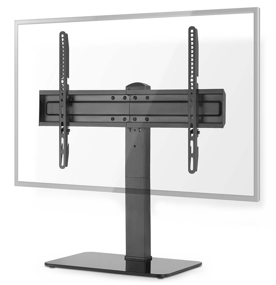 Nedis stolní TV stojan, 37-70 "/ 40kg/ nastavitelné výšky/ fixní/ ocel/tvrzené sklo/ černý TVSM2040BK