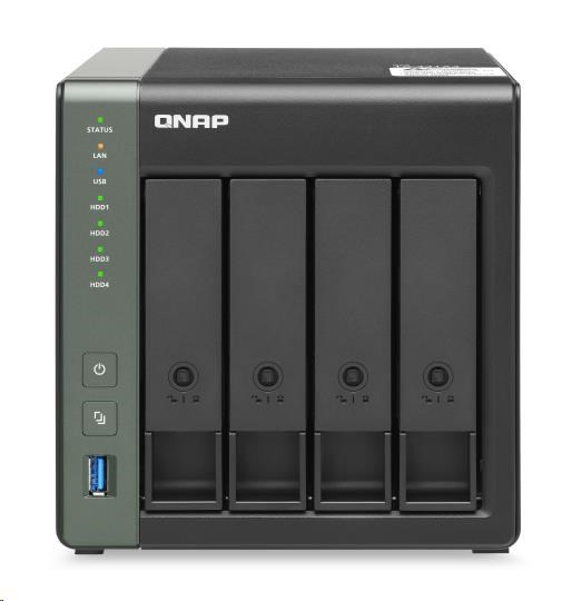 QNAP TS-431X3-4G (1,7GHz/4GB RAM/4x SATA/1x GbE/2x 2,5GbE/1x 10GbE SFP+/3x USB 3.2)