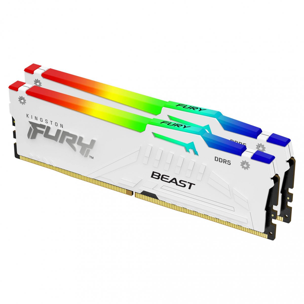 Kingston FURY Beast White RGB EXPO 32GB DDR5 6000MT/s, CL30, DIMM, Kit 2x 16GB KF560C30BWEAK2-32