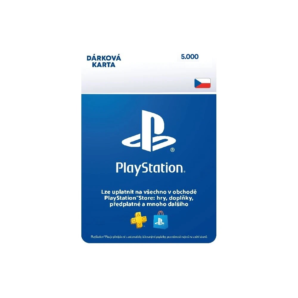 ESD CZ - PlayStation Store el. peněženka - 5000 Kč SCEE-CZ-00500000