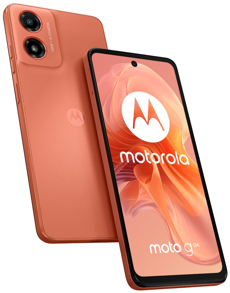 Motorola Moto G04 - Sunrise Orange 6,56"/ dual SIM/ 4GB/ 64GB/ LTE/ Android 14 PB130024PL