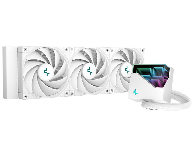 Deepcool vodní chladič LT720, 3x120 mm fan, ARGB, Intel i AMD bílý R-LT720-WHAMNF-G-1