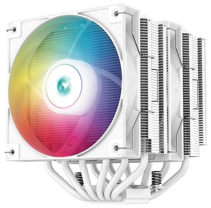 Deepcool chladič AG620 WH ARGB, 2x 120mm fan, 6x heatpipes, PWM, pro Intel i AMD, bílý R-AG620-WHANMN-G-2