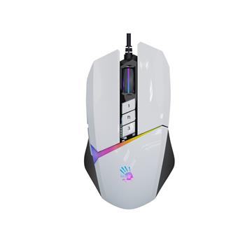 A4tech Bloody W60 Max Activated, RGB podsvícená herní myš, 12000 DPI, USB, bílá W60 MAX A WH