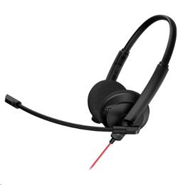 Canyon konferenční headset HS-07, tenký, kompaktní, USB zvuková karta s ovladačem pro hovory, 3.5mm jack, černý CNS-HS07B