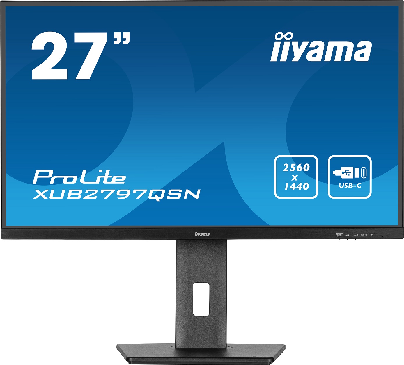 Iiyama 27" XUB2797QSN-B1, IPS,QHD,USB-C,RJ45,HAS